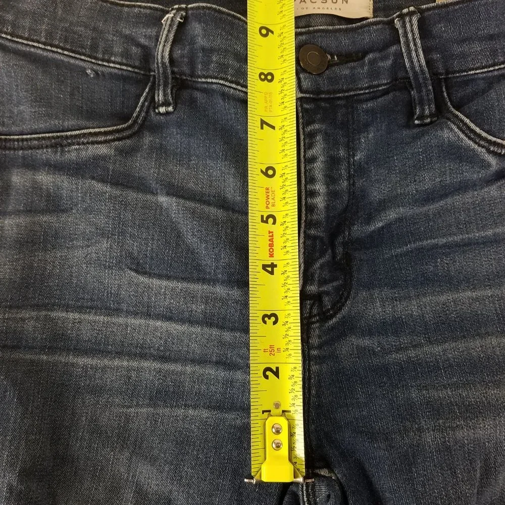 Pacsun Jeans Womens 26 Long Mid Rise Blue Denim Jegging Destroyed Medium Wash‎